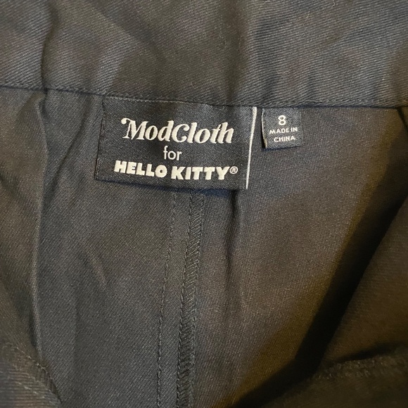 ModCloth for Hello Kitty Forever My Sweetheart Wide-Leg Pants Sz 8 Pockets NWT - Picture 10 of 11